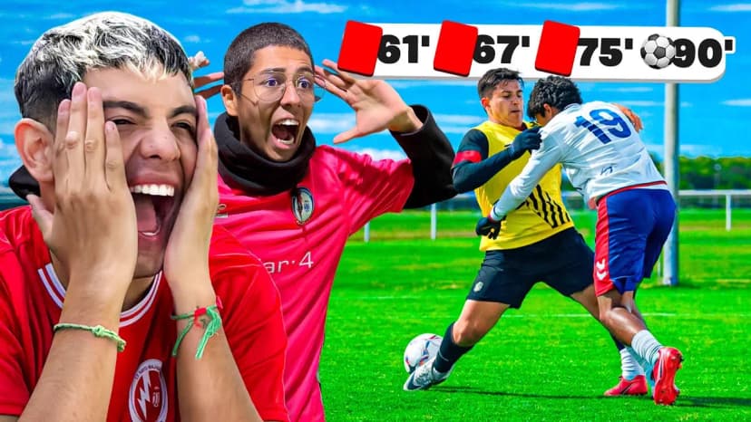 el partido con más rojas de la liga, nos quieren pegar a la salida